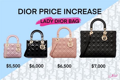 dior price in europe|lady dior mini price.